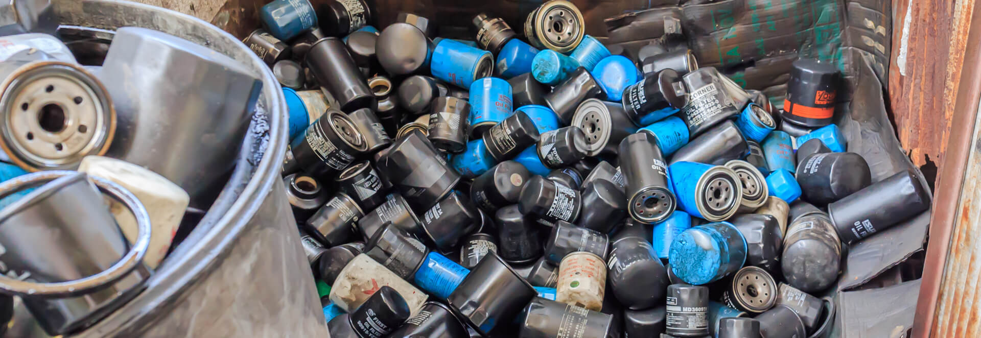 processing and recycling of oil filters